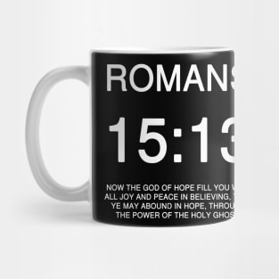 Romans 15:13 Bible Verse Text Mug